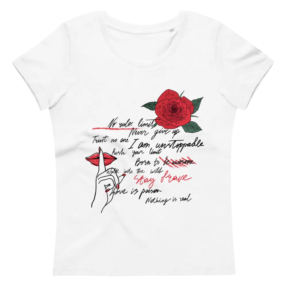 Women's fitted eco tee No Rules