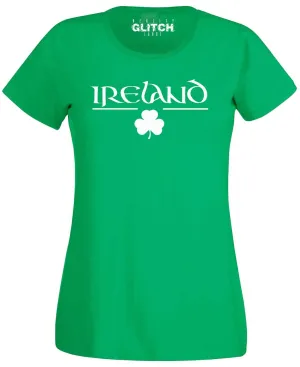 Women's Irish Clover Fitted T-Shirt