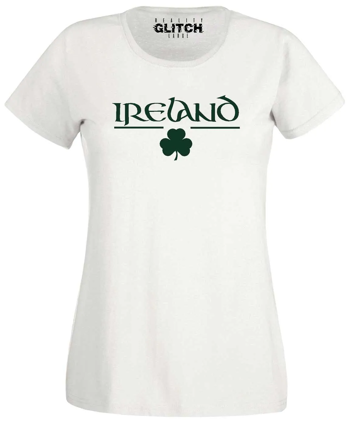 Women's Irish Clover Fitted T-Shirt