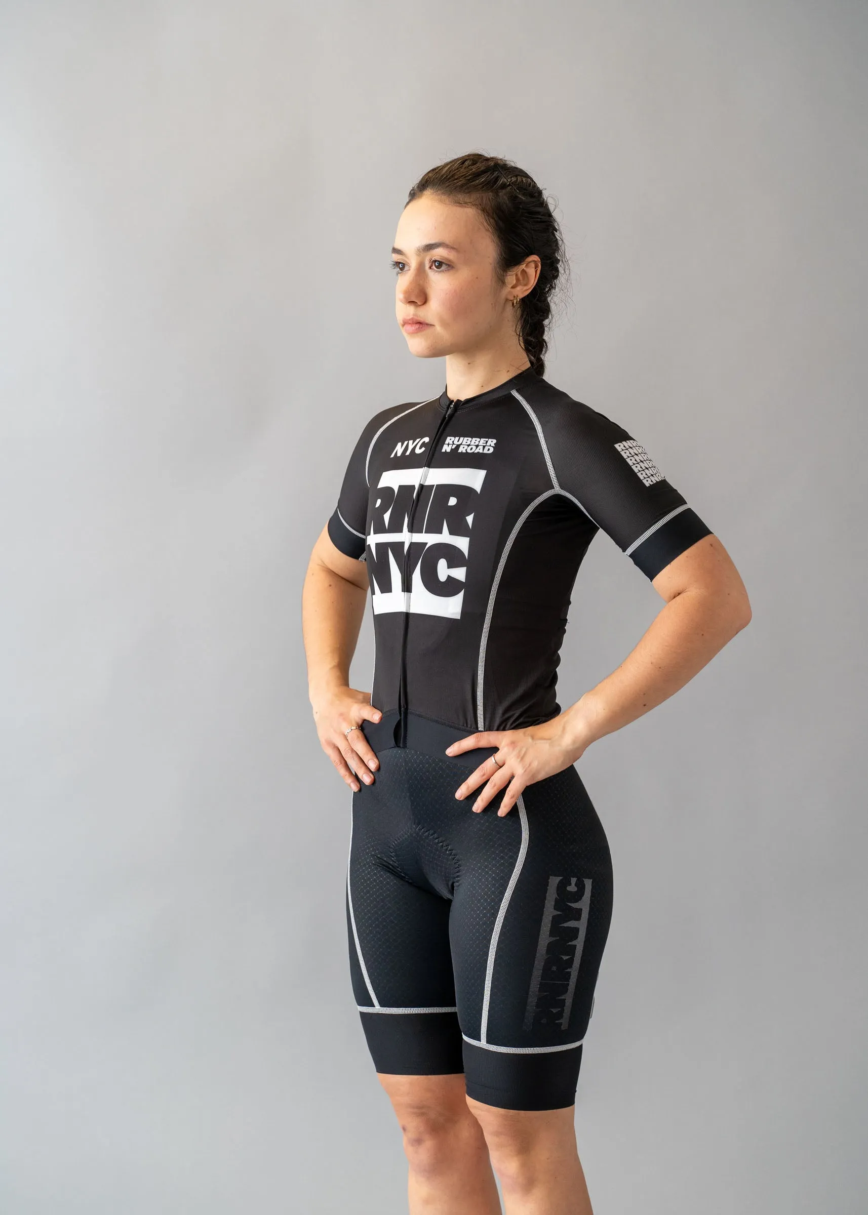 Women's RNRNYC™ IMPACT Bib Shorts - Black/Black