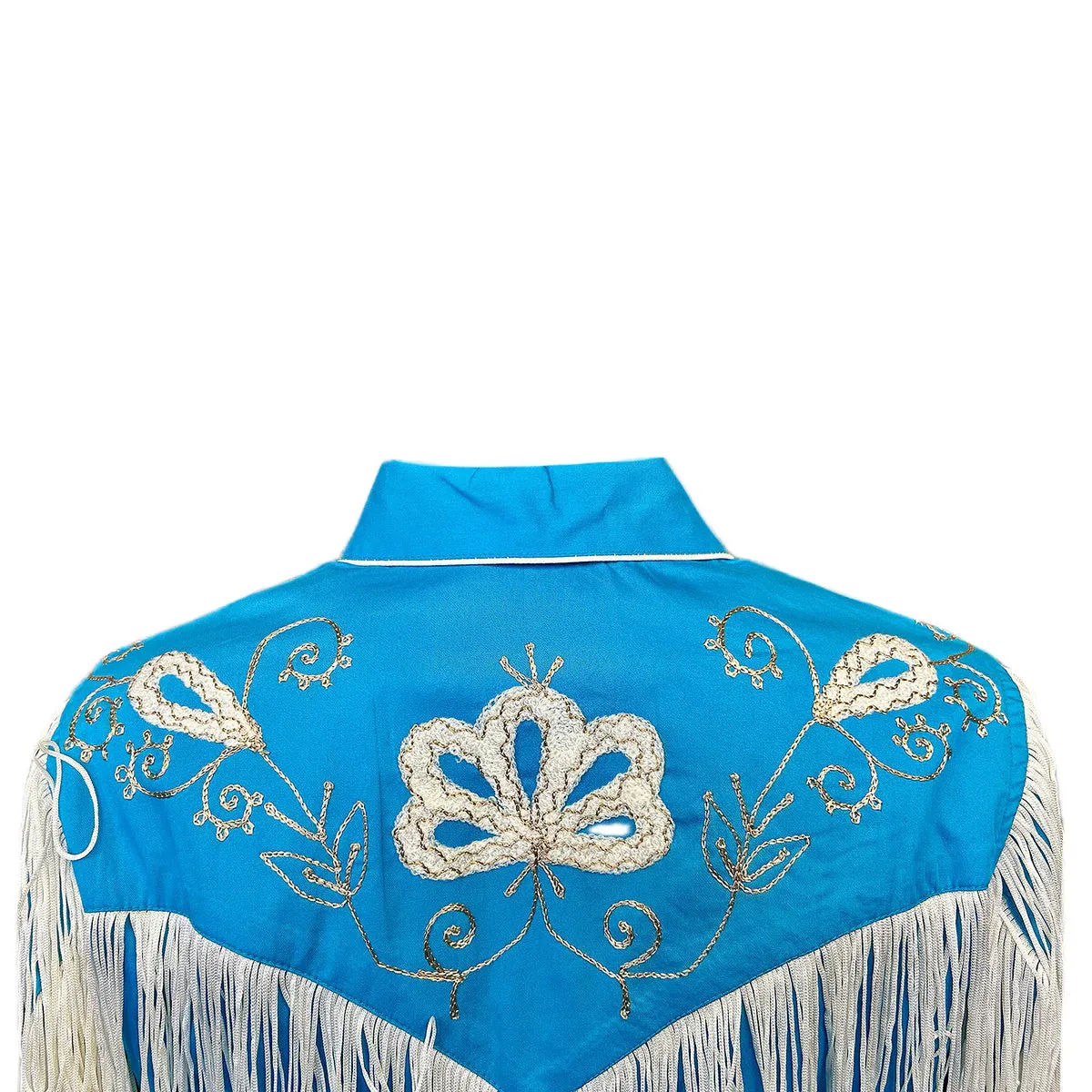 Women's Vintage Western Shirt Collection: Rockmount Fancy Fringe Turquoise