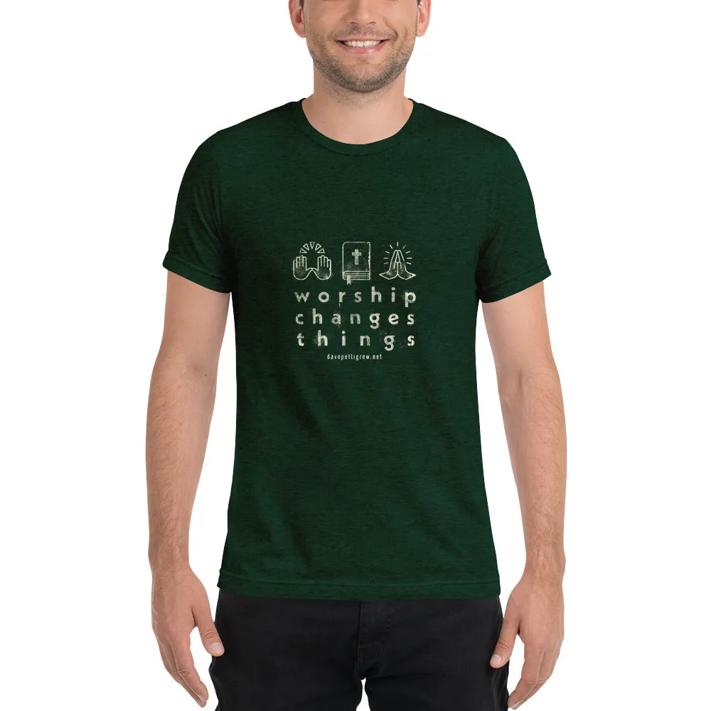 Worship Changes Things Unisex Short sleeve t-shirt