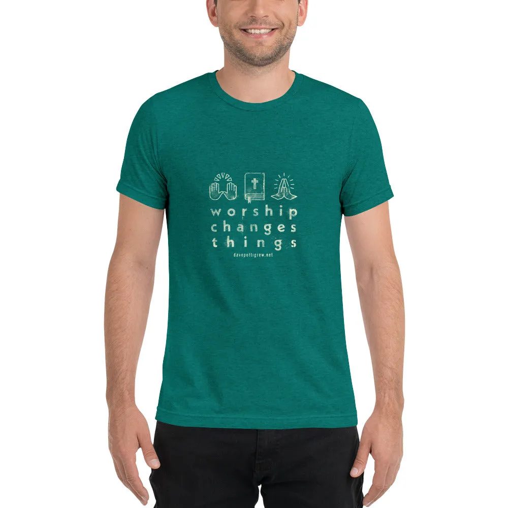 Worship Changes Things Unisex Short sleeve t-shirt