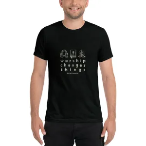 Worship Changes Things Unisex Short sleeve t-shirt