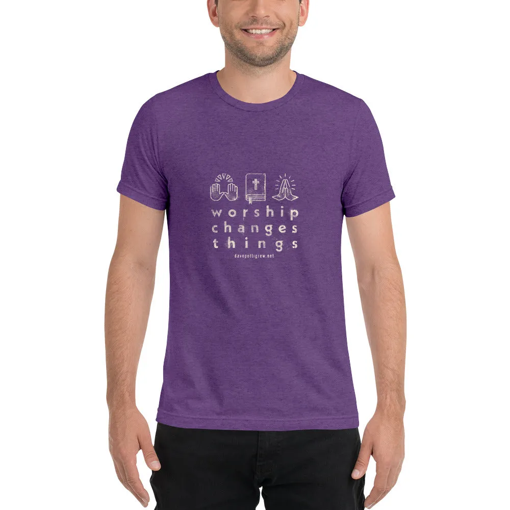 Worship Changes Things Unisex Short sleeve t-shirt