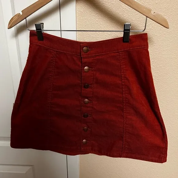 Wrangler Women's Button Front Mini Skirt XS