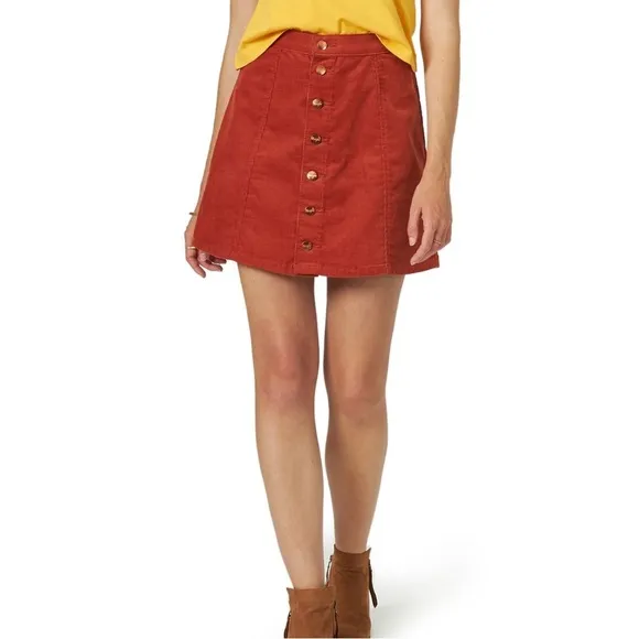 Wrangler Women's Button Front Mini Skirt XS