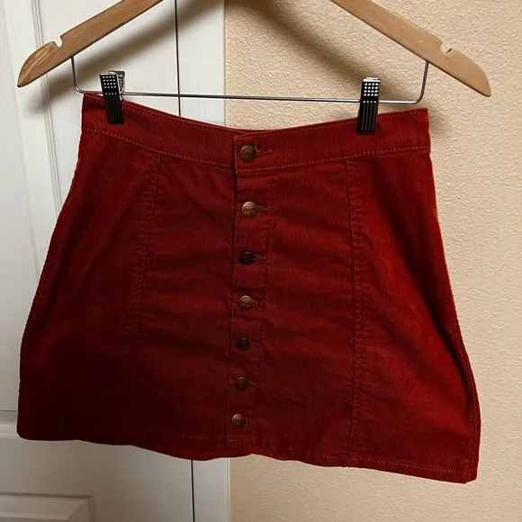 Wrangler Women's Button Front Mini Skirt XS
