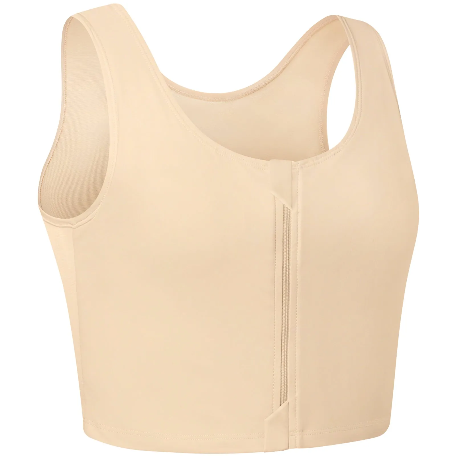 XUJI Zipper Chest Binders Breathable Half Binder - XUJI Srore