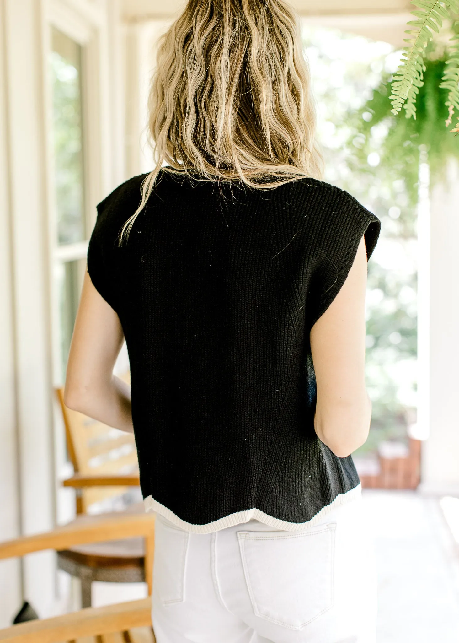 XZ Rolling Waves Short Sleeve Sweater