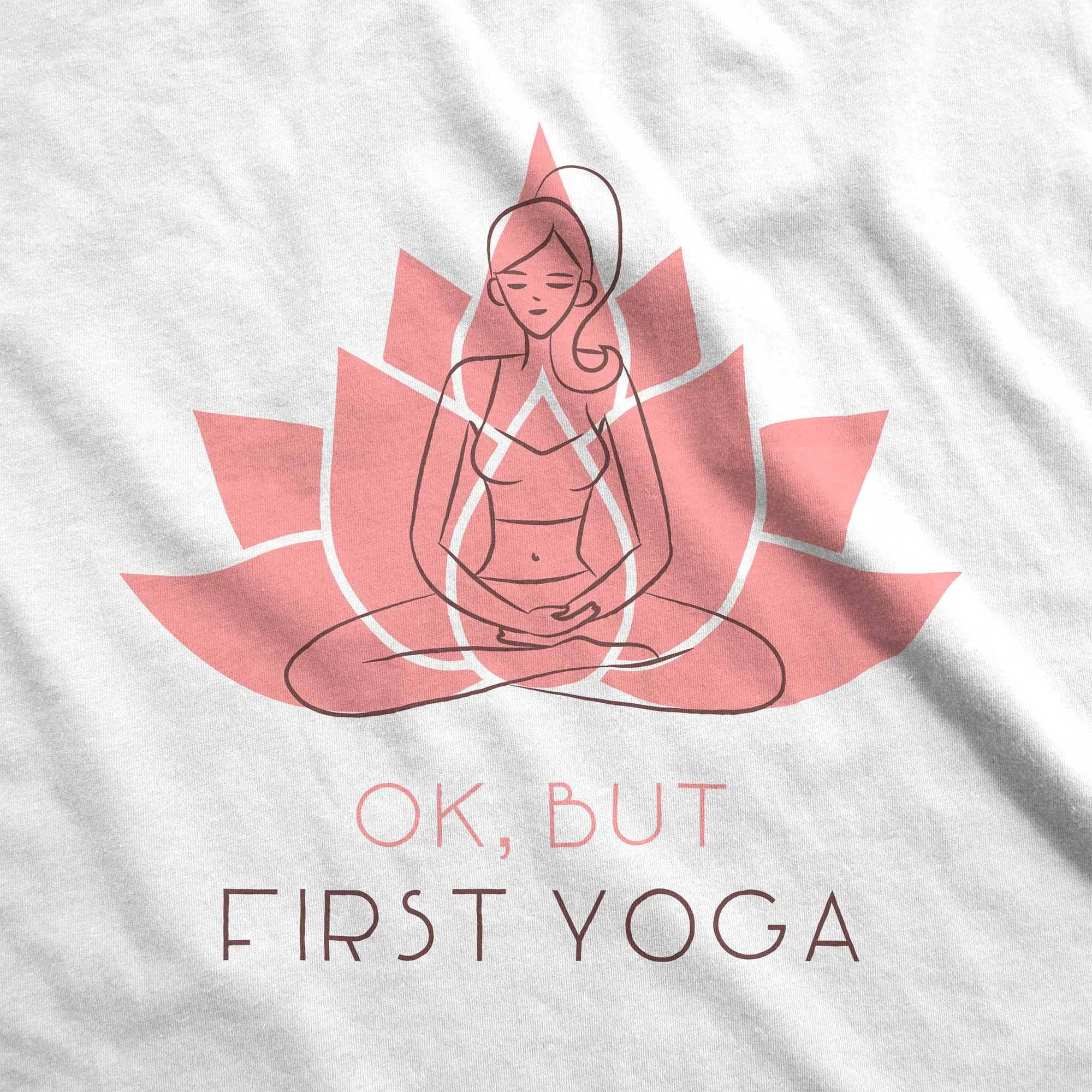 Yoga First with Lotus Pose - Women’s Flex Scoop Neck Tee