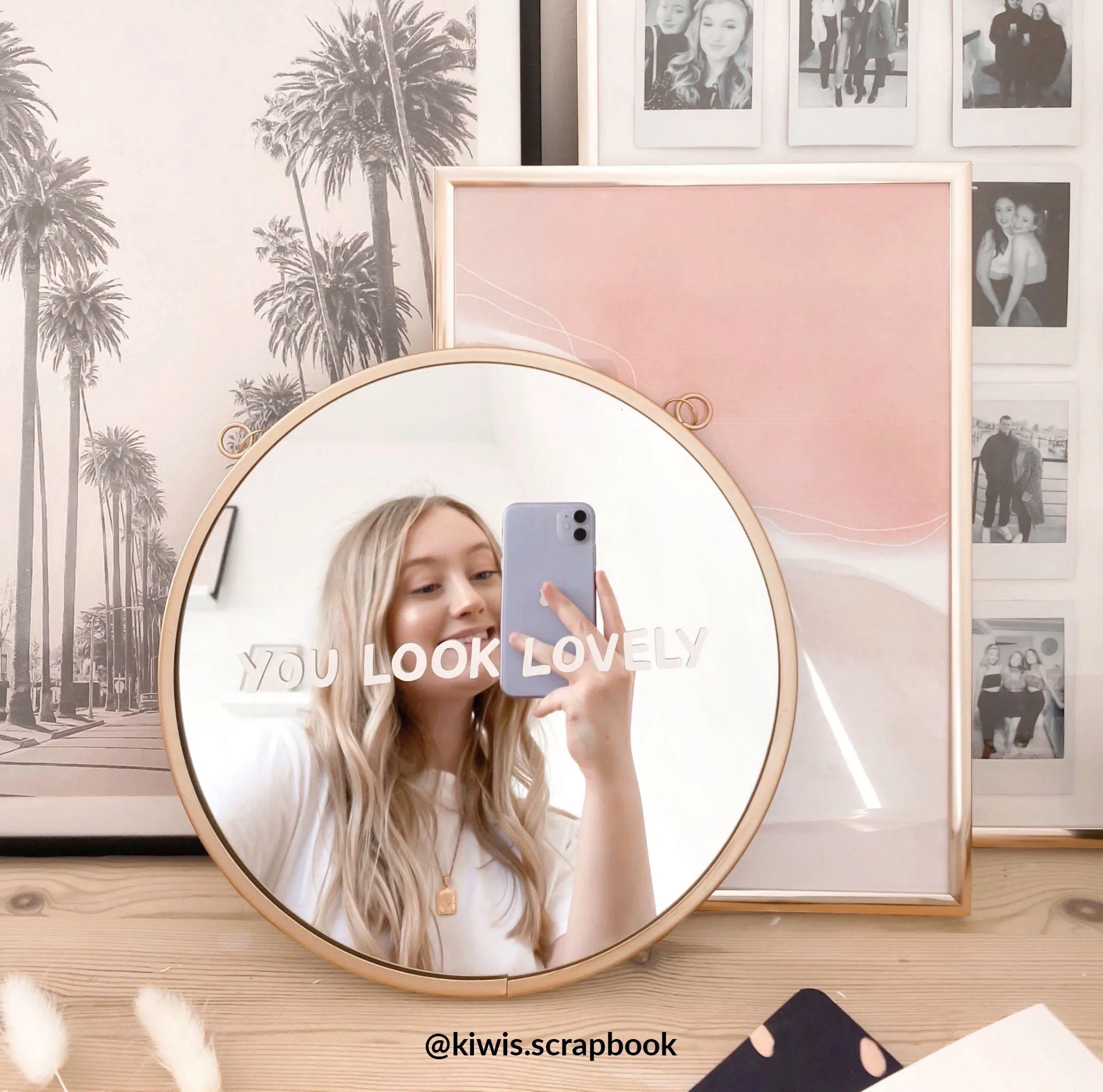 You Look Lovely Mirror Sticker Decal