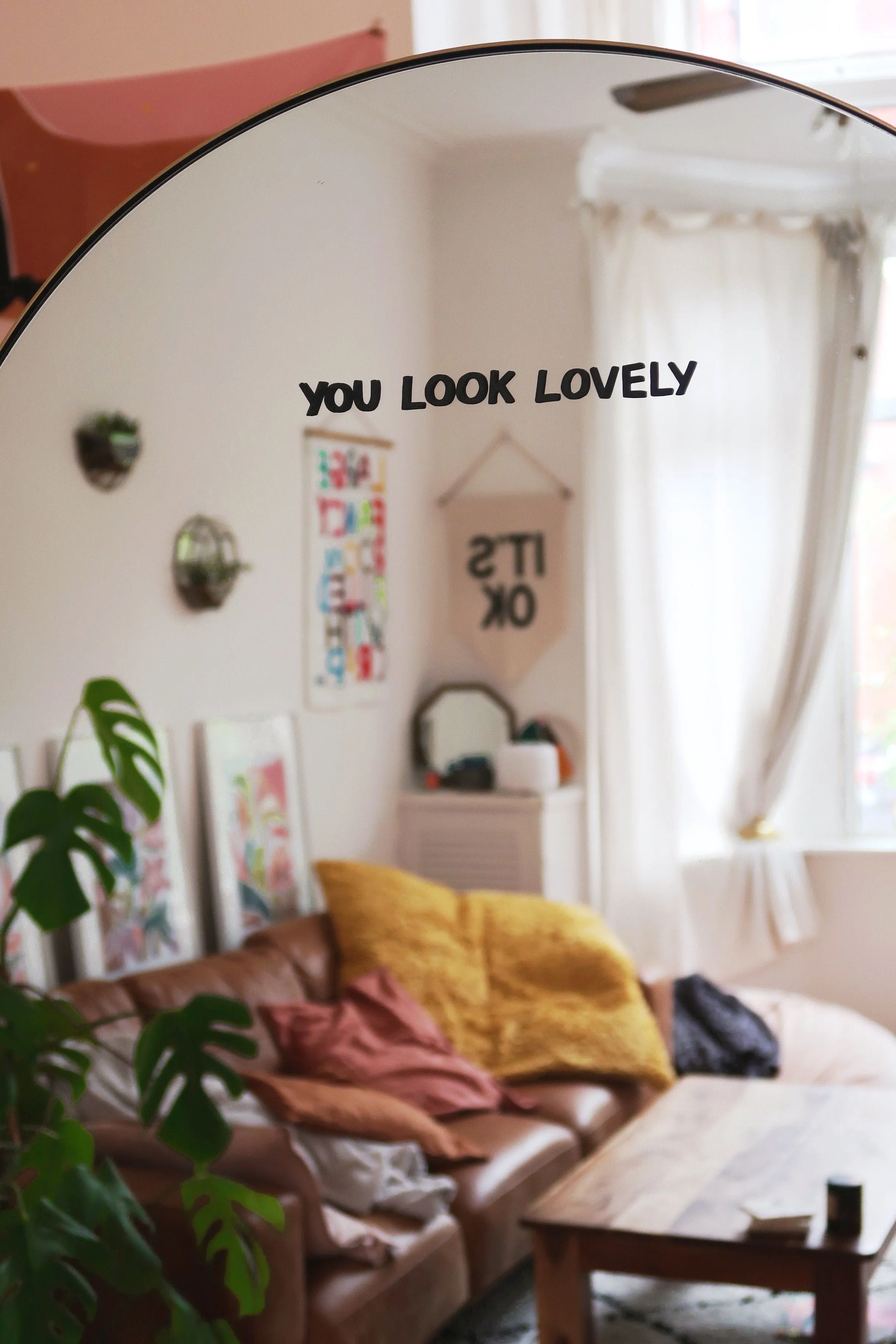 You Look Lovely Mirror Sticker Decal