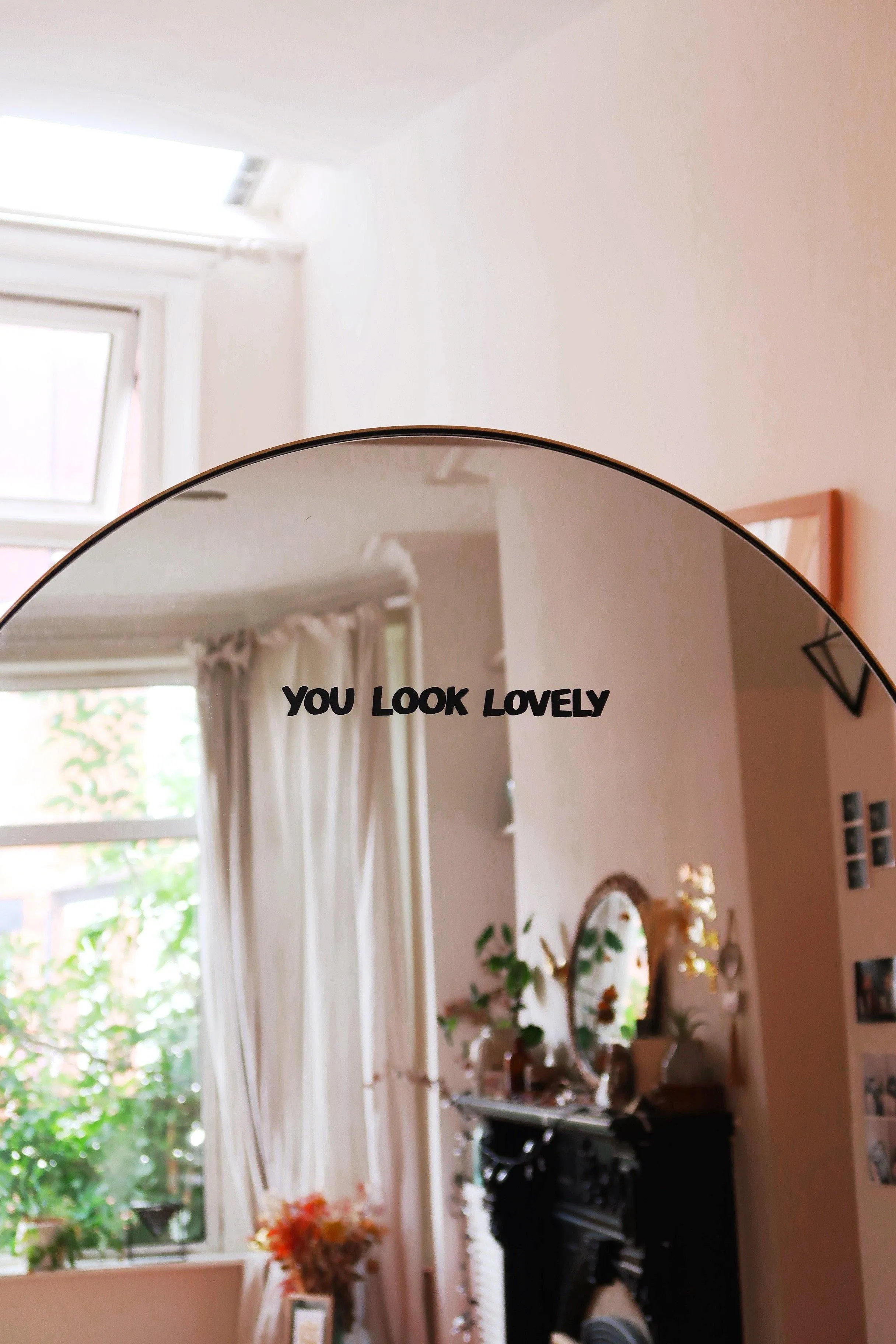 You Look Lovely Mirror Sticker Decal