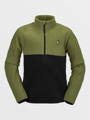 Youth Half-Zipped Polar Sweatshirt - MILITARY - (KIDS)