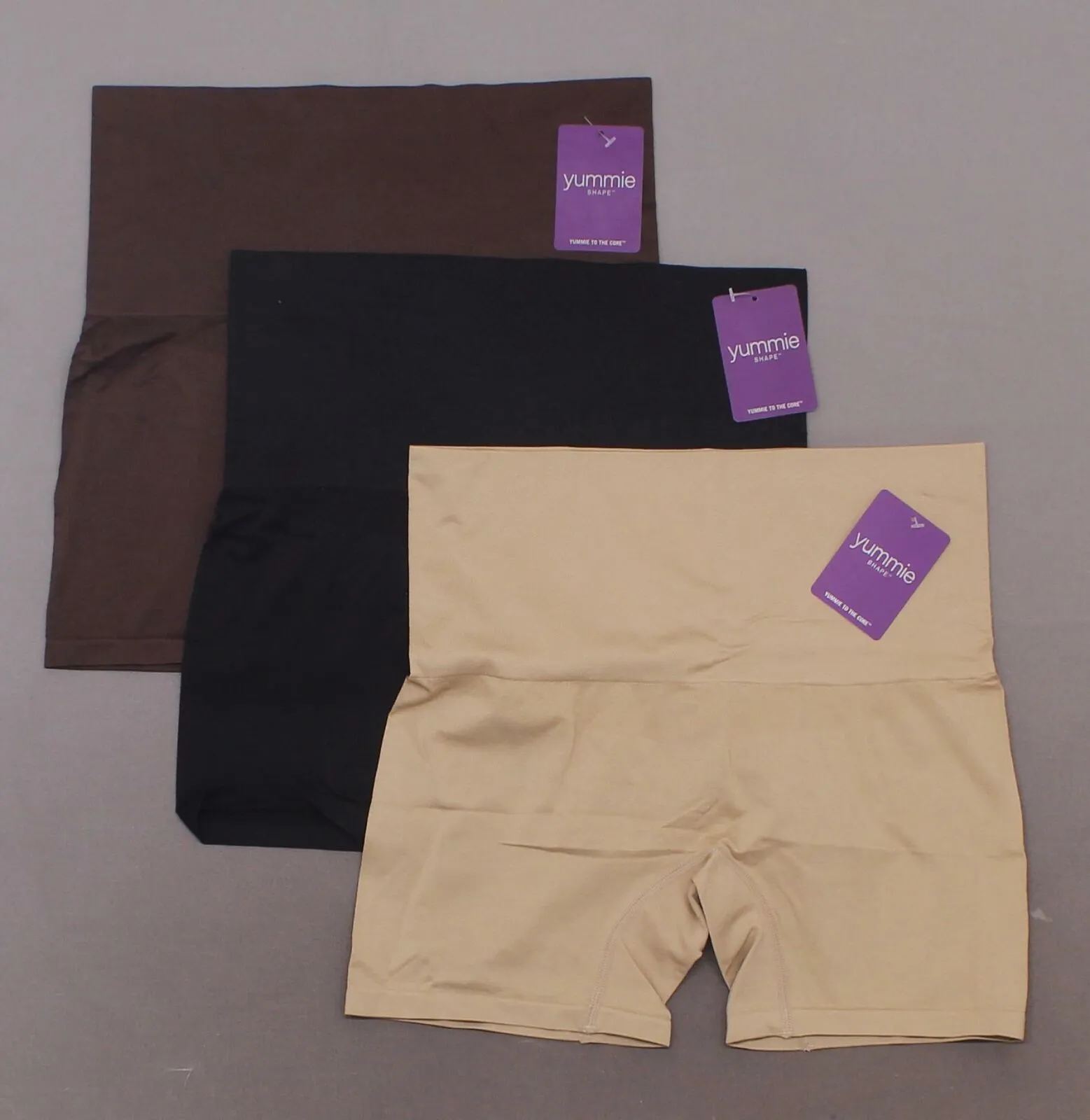 Yummie Women's Plus Size 3 Pack Seamless Shaping Shorts