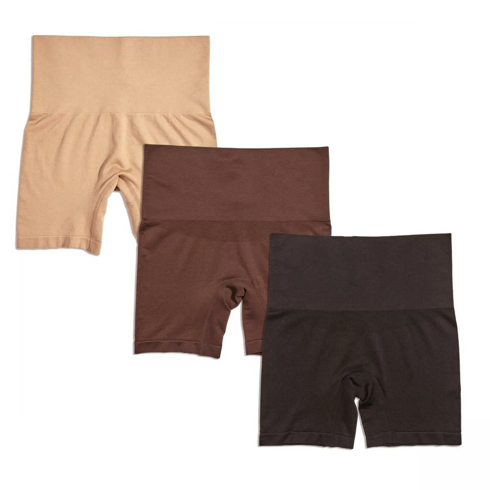 Yummie Women's Plus Size 3 Pack Seamless Shaping Shorts